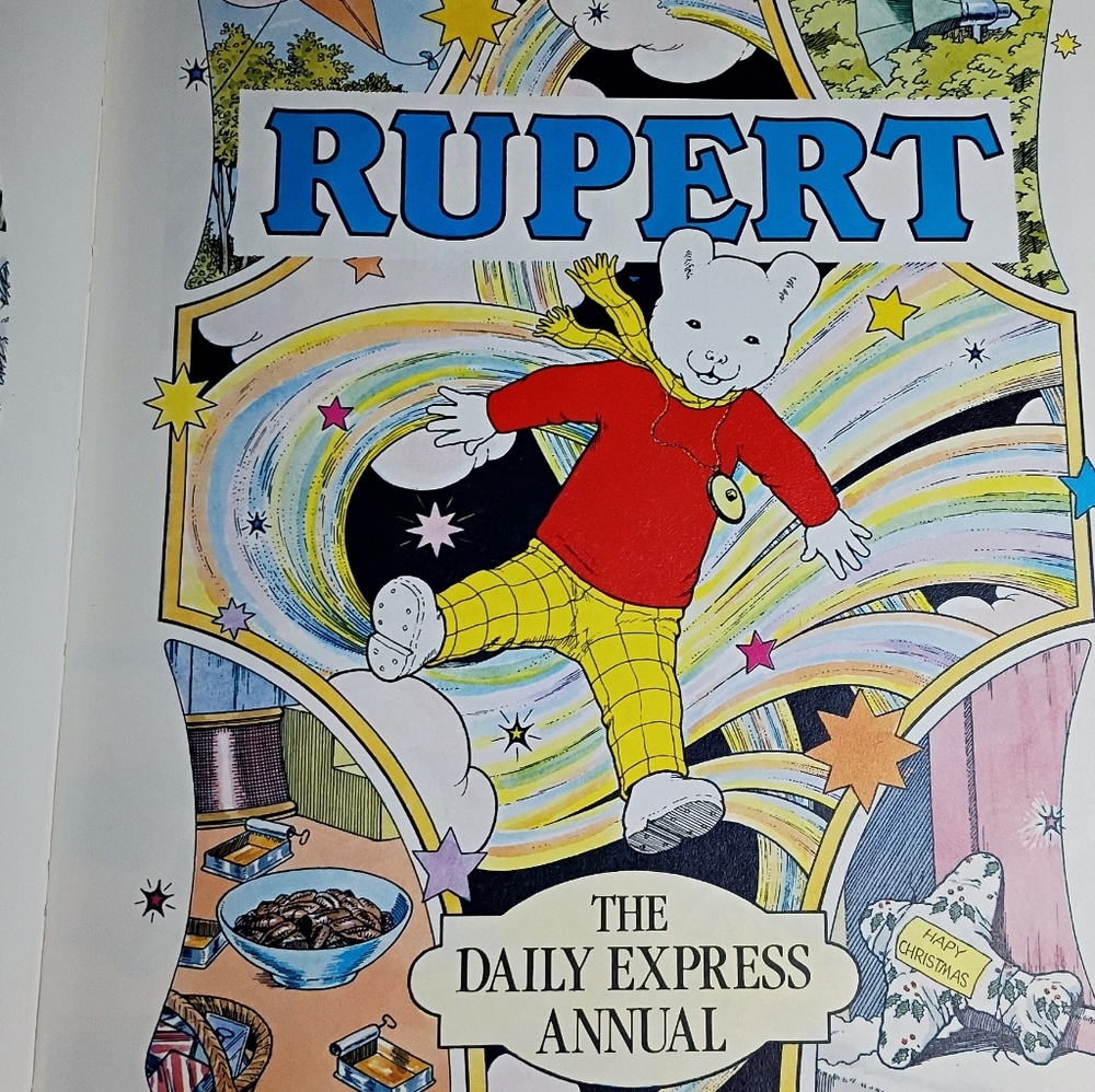 NEW Vintage 1988 UK Rupert Illustrated Storybook - Picture 4 of 14